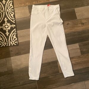White Spanx stretchy jeans, size medium
